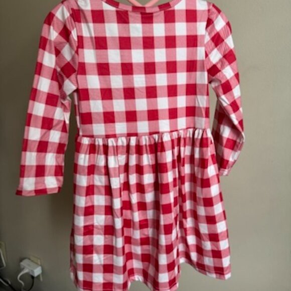 Red Buffalo Plaid Long Sleeve Dress NWT - Picture 5 of 5